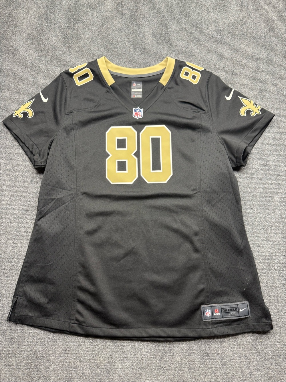 Nike Onfield Women’s XXl New Orleans Saints Black Graham “80” Jersey